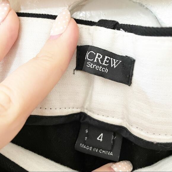 J. Crew Black Minnie Pant in Stretch Twill Size 4 - Picture 5 of 7